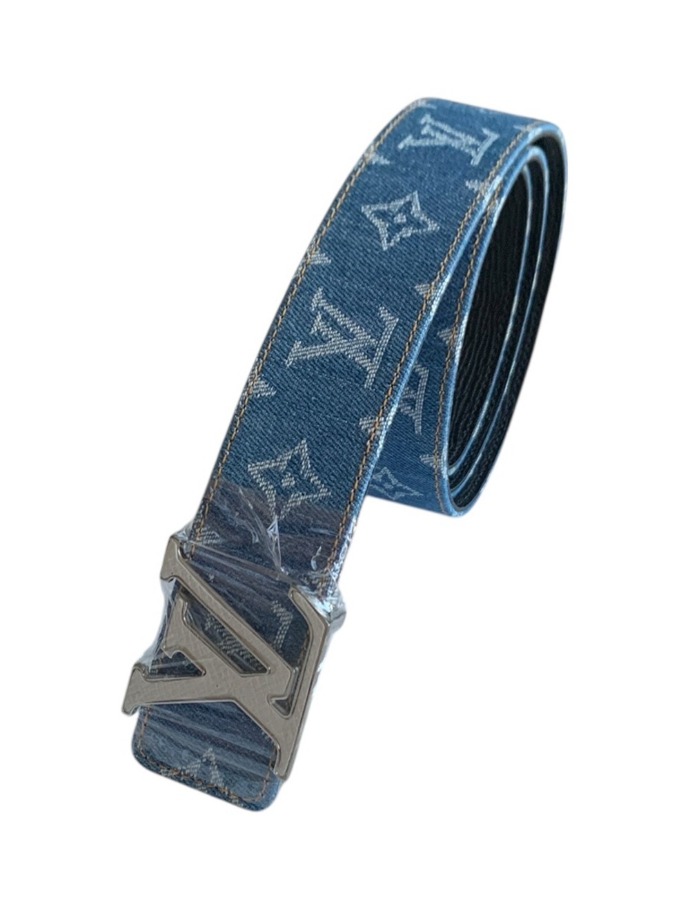 🆕 unisex Monogram Blue Belt | Statement Designer Accessory - Picture 8 of 13